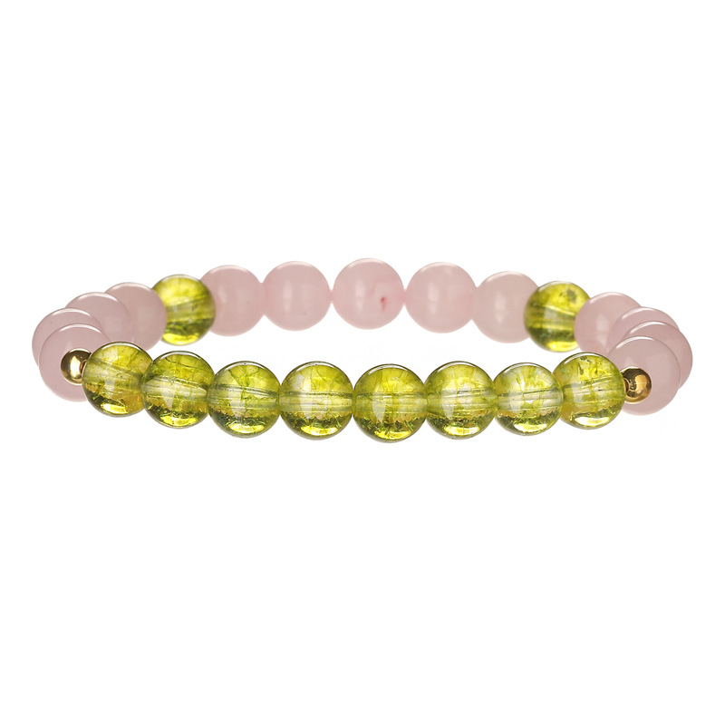 Transfronterizo europeo y americano Amazon TEMU Pulsera de amatista Piedra natural Lvdongling Pulsera con cuentas Joyas al por mayor