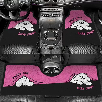 Cartoon Car Floor Mats, Cute and Dirt-Resistant, Cuttable and Stain-Resistant Wire Loop Car Mats (Avtomobil döşəmə paspasları) - zx-cute-cartoon-car-floor-mats-1-5060-front-foot-wire-loop-self-cut