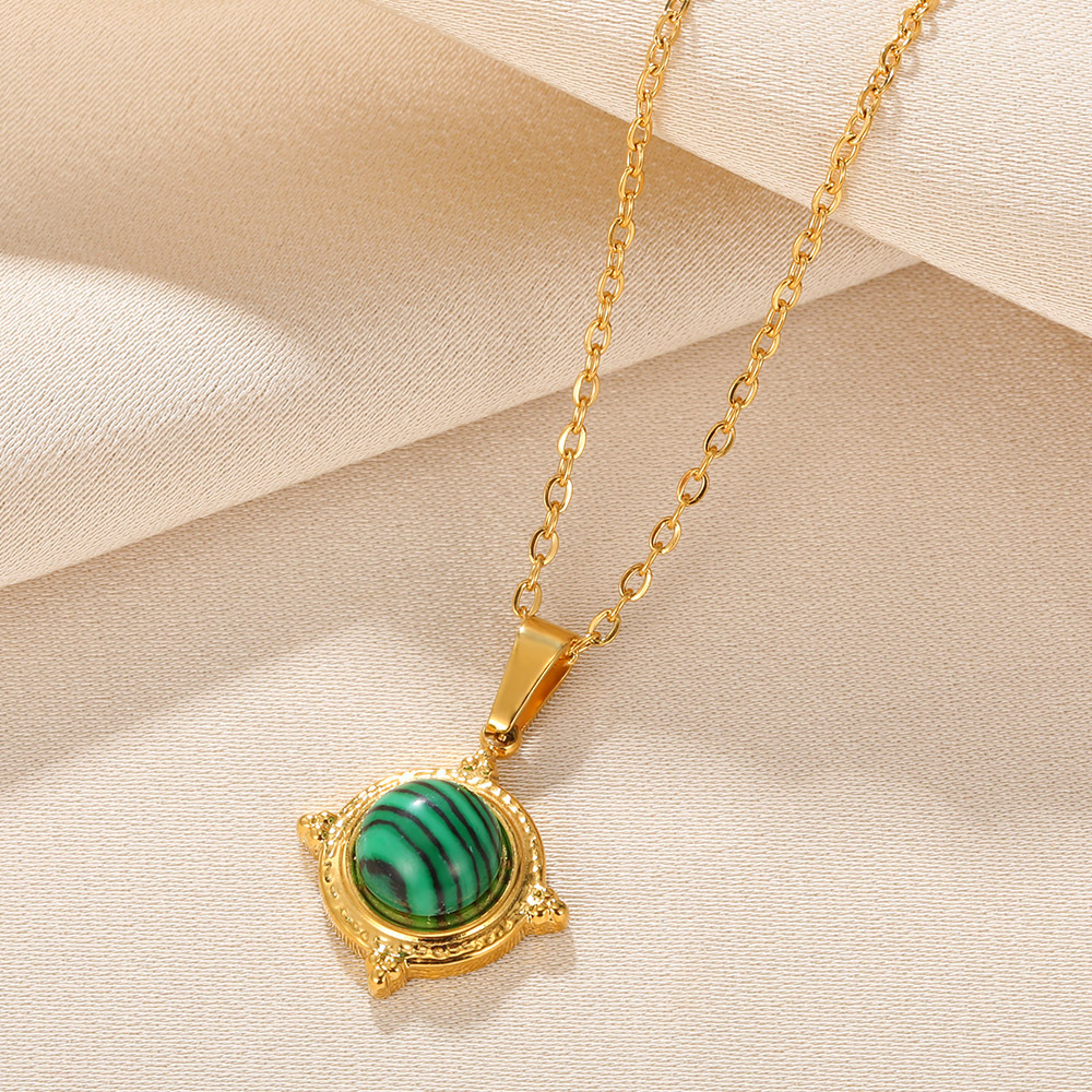 20g Weight 0.03µm-0.05µm Gold Plating Thickness PVD Coated Gold Plating Process Lobster Trigger Clasp Closure Clasp Closure Type 18K Real Gold Plated Plating Material 304 Stainless Steel Pendant Material Natural Stone, December Birthstone Turquoise Inlay Material Pendant Necklace Classification 304 Stainless Steel Chain Material 1 Piece Quantity Holiday, Daily Occasion 304 Stainless Steel Material Geometric Pattern Women's Gender Retro, Classic Style Style Waterproof Non Tarnish, Plating, Inlay Craft PVD Coated Real Gold Plated Geometric Titanium Steel Retro Classic Style Waterproof Non Tarnish Titanium Steel Lobster Trigger Clasp Closure Pendant Necklace 20