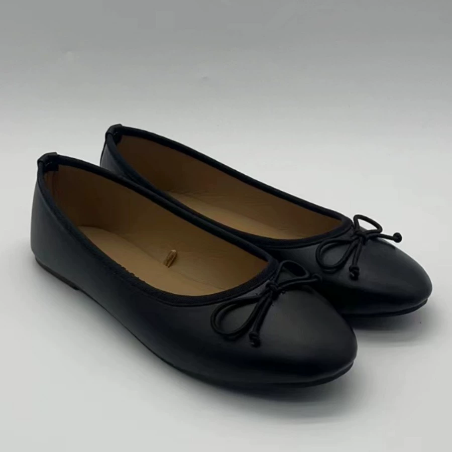 Прямые поставки с фабрики готовые модные повседневные женские туфли-лодочки с круглым носком, офисные туфли для женщин.