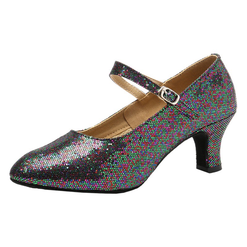 Nuevos zapatos de baile moderno para mujeres zapatos de baile latino para adultos zapatos de baile de salón zapatos de baile cuadrado zapatos de baile de fondo suave ventas directas de la fábrica