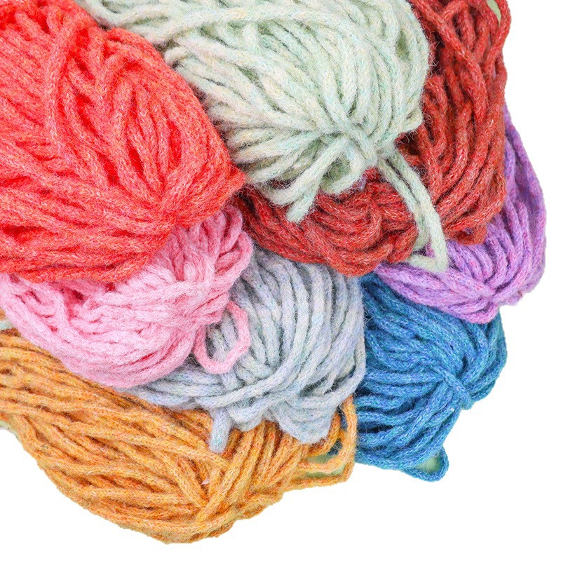 Cordas de lana coloridas didiy zapatos cordas de lana de tela de ropa cuerda de decoración de arco material de ropa accesorios cuerda