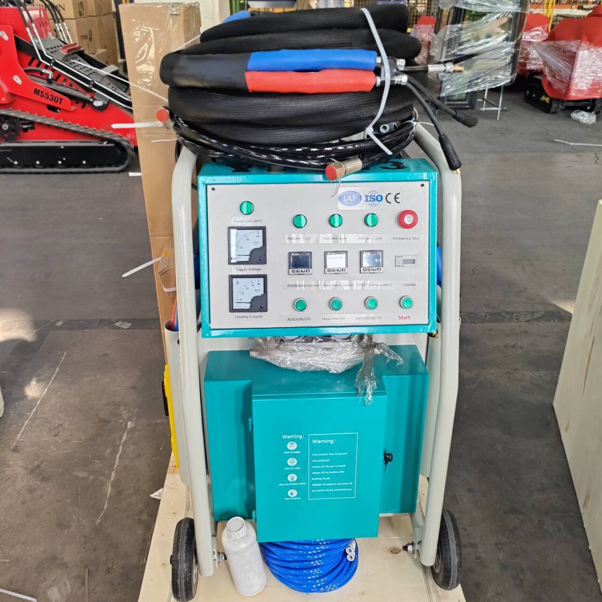 Заводской высоконапорный пневматический распылитель полиуретана и полимочевины, мини-машина для нанесения теплоизоляционных покрытий методом пенополиуретанового напыления