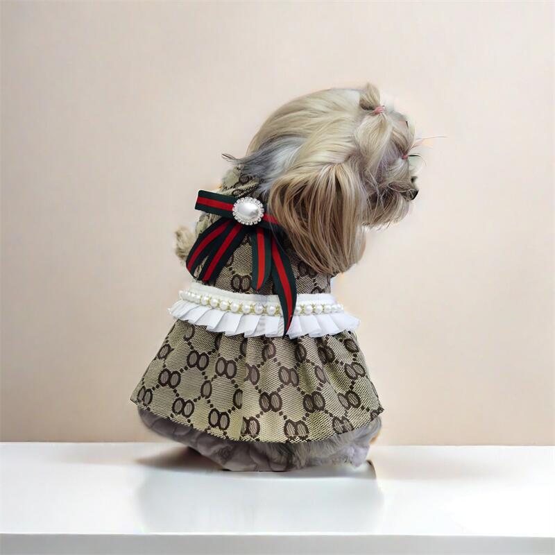 애완 동물 옷 멀티 컬러 작은 향기로운 스타일 애호가들은 얇은 원피스 테디 요크셔 개 의류 용품 도매