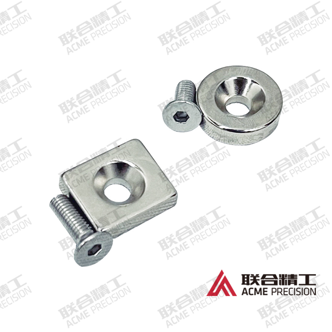 圆形方形喇叭口磁铁带平头螺栓替换米思米NHXCC NHXCCH NHXCS NHX