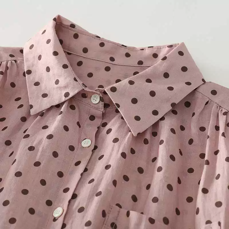 Summer soft breathable thin design shirt for leisure, cotton and linen