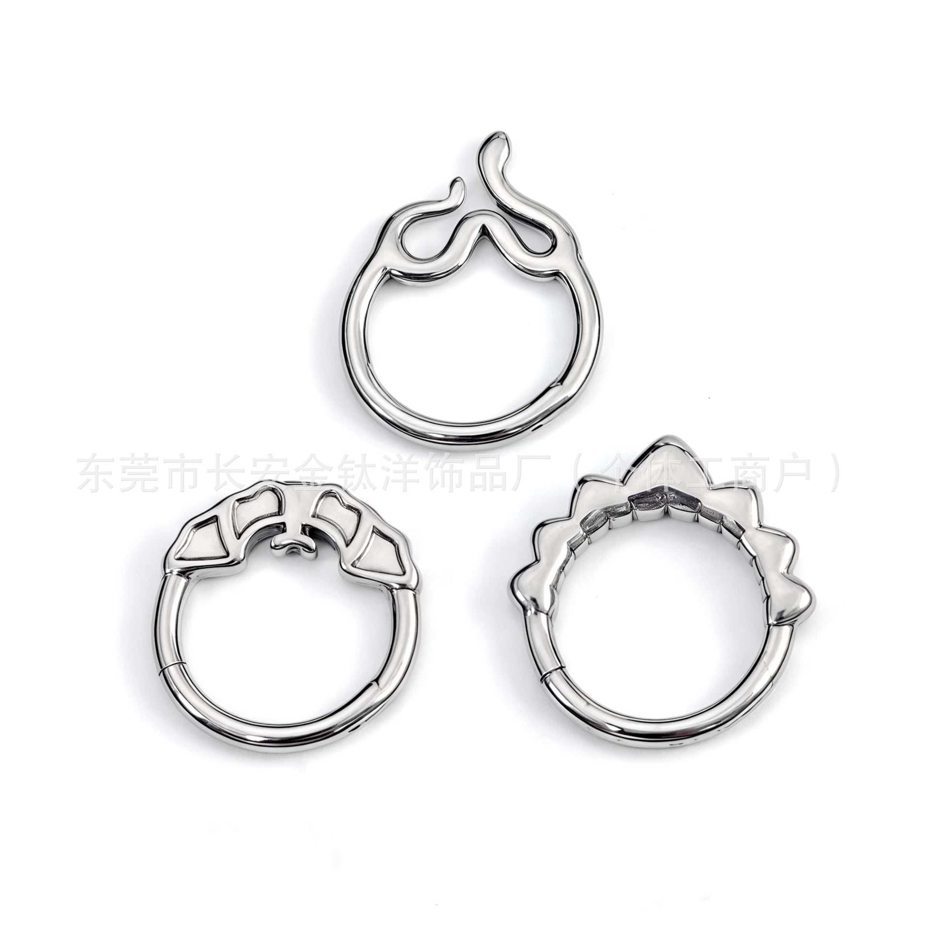 Labret piercing jewelry detail image