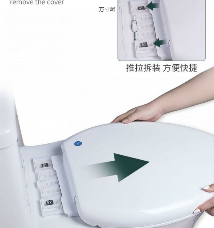 Universal household thickened toilet seat cover, old-fashioned toilet seat cover, square, durable, V-shaped, U-shaped installation tutorial undefined
