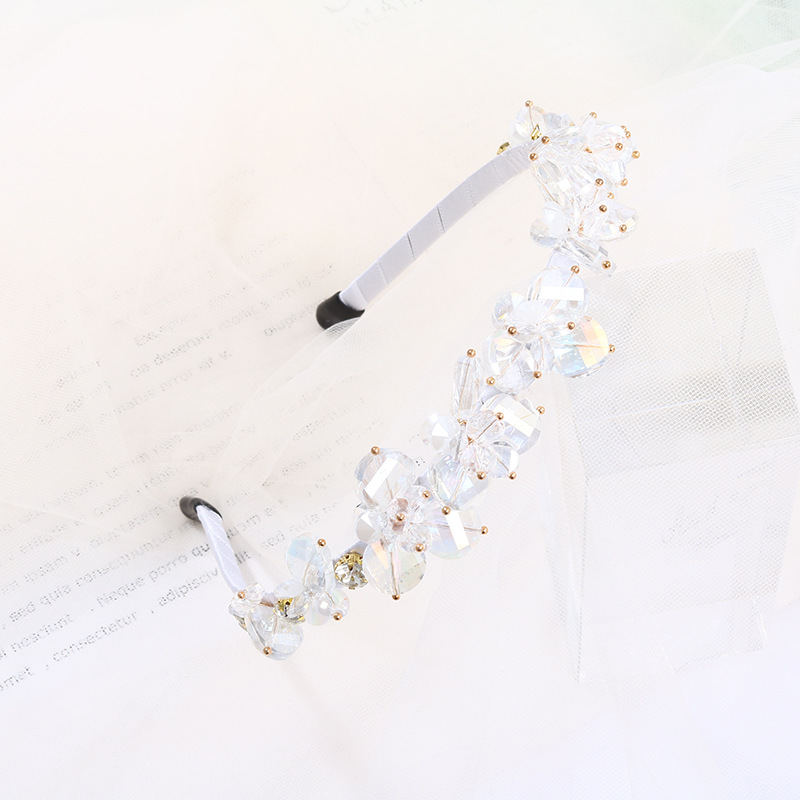 Fairy Style Flower Iron Rhinestone Hair Band