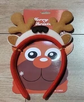 クリスマスフォレストスタイルの女性用鹿の角ヘッドバンド、サンタクロースのヘアピン、ヘッドバンド、ホリデードレスアップギフト、ヘッドバンド、ヘアアクセサリー、ヘッドバンド|undefined