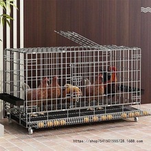 鸡笼子家用养殖折叠鸡笼加厚加密笼子蛋鸡自动滚蛋特大号鸡舍鸡窝