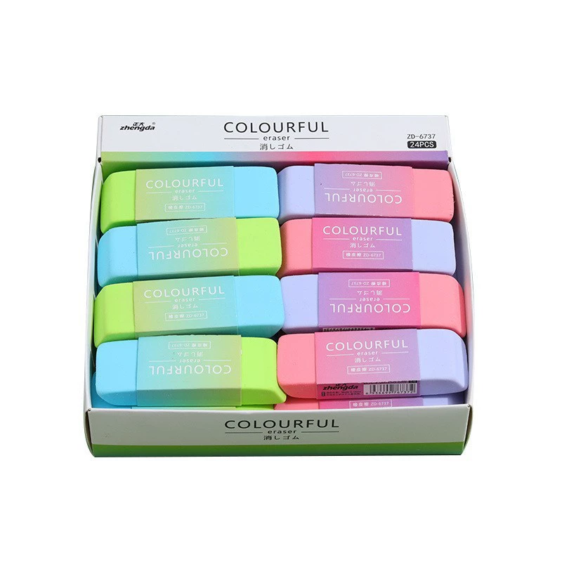 Eraser, teaching two-color stationery for students