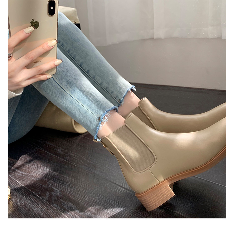 Cizme până la genunchi, blană artificială, sintetice, elegante, boeme, toc stiletto, vârf pătrat, vârf ascuțit, cataramă, cizme de zi cu zi, fără mâneci_voghion.com