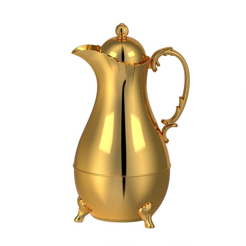 Cross-Border Delivery of Arabic Thermos Bottles, High-End Insulated Kettles, Middle Eastern Gold-Colored Water Kettles, Long-Lasting Insulated Coffee Pot Sets Cross-Border Delivery of Arabic Thermos Bottles, High-End Insulated Kettles, Middle Eastern Gold-Colored Water Kettles, Long-Lasting Insulated Coffee Pot Sets