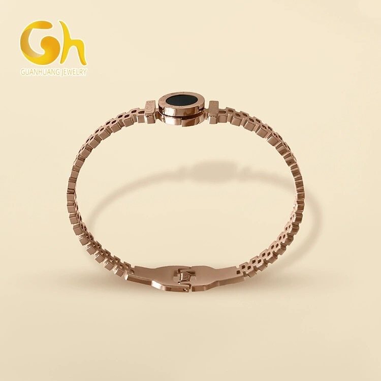 Men's Fashion Jewelry Memory Niche Design Devil's Eye Plain Ring Bracelet Non-Fading Stainless Steel Bracelet Jewelry for Women