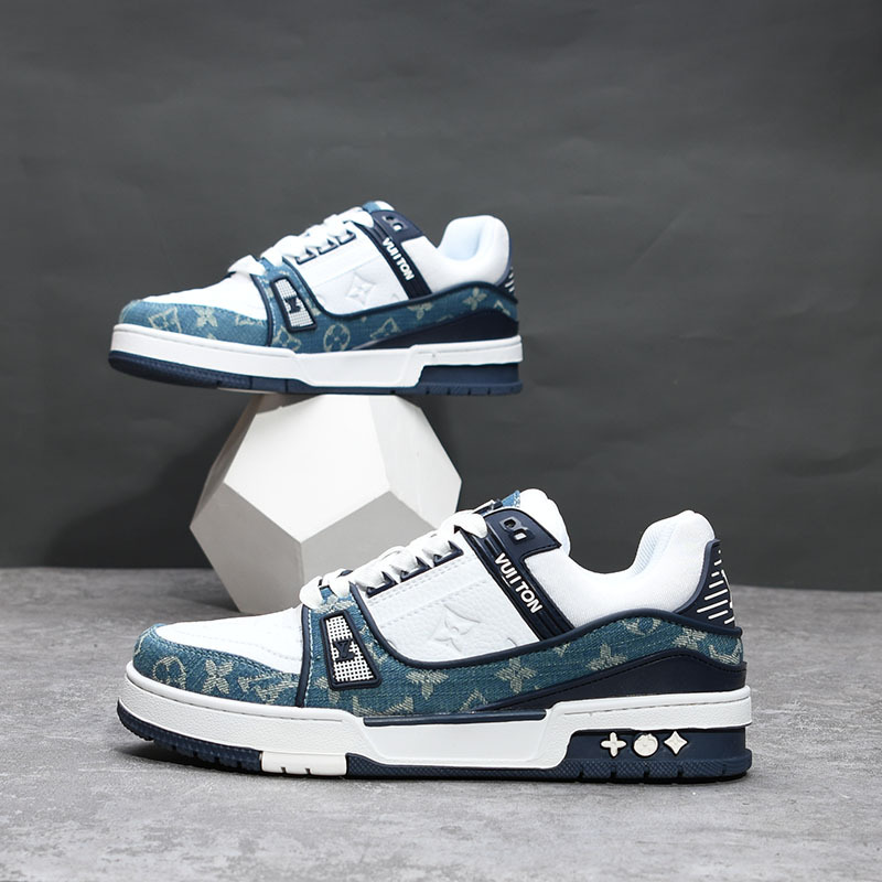 Black Warrior zapatos de hombre primavera y otoño nueva tendencia todo-fósforo otoño deportes y ocio pequeños zapatos blancos zapatos de moda para hombres y mujeres 8003