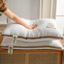 a类星级酒店不塌陷枕芯一对48×74cm家用枕頭芯学生宿舍高低枕头