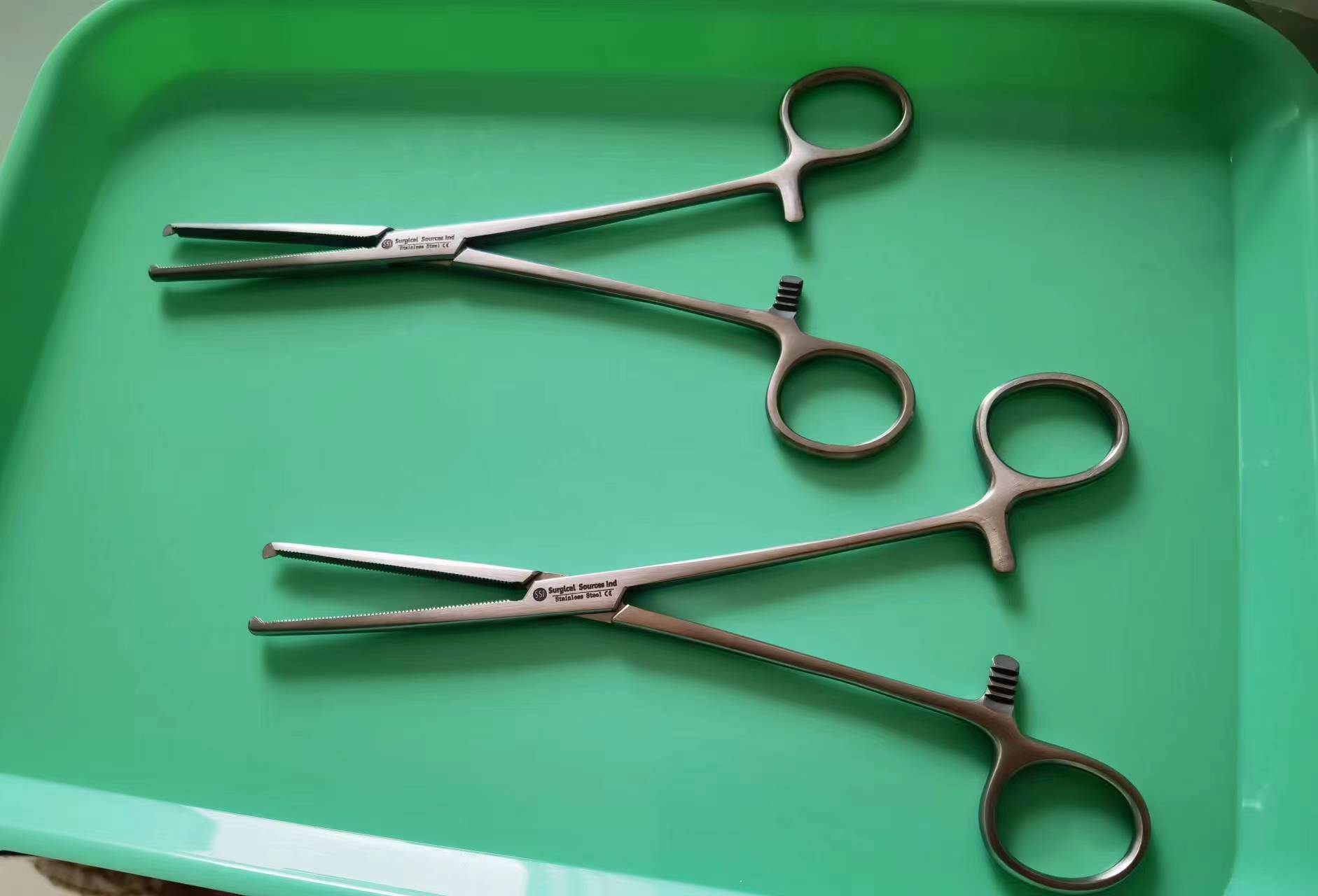 外贸 骨科器械 扣克钳 库克钳 动脉夹具 二齿止血钳