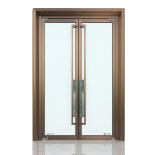 Unit Entrance Lobby Electric Balance Door Electric Easy Push Balance Door Residential Building Electric Swing Door