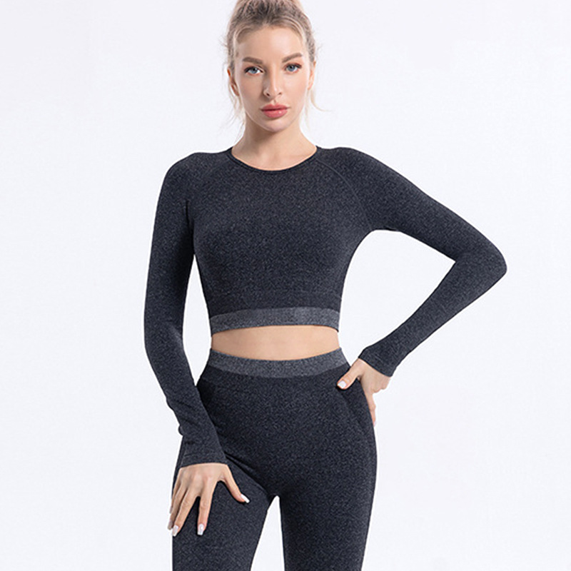 Processing and Customization of New Cross-Border Yoga Clothing Sets for Women, High-Waisted Butt-Lifting Sports Running Fitness Pilates Yoga Clothing