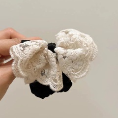 新商品の甘いレースの大腸の髪の輪の気質の優しい蝶結びの花は髪のひもの高弾力の団子の頭を刺して飾ります。