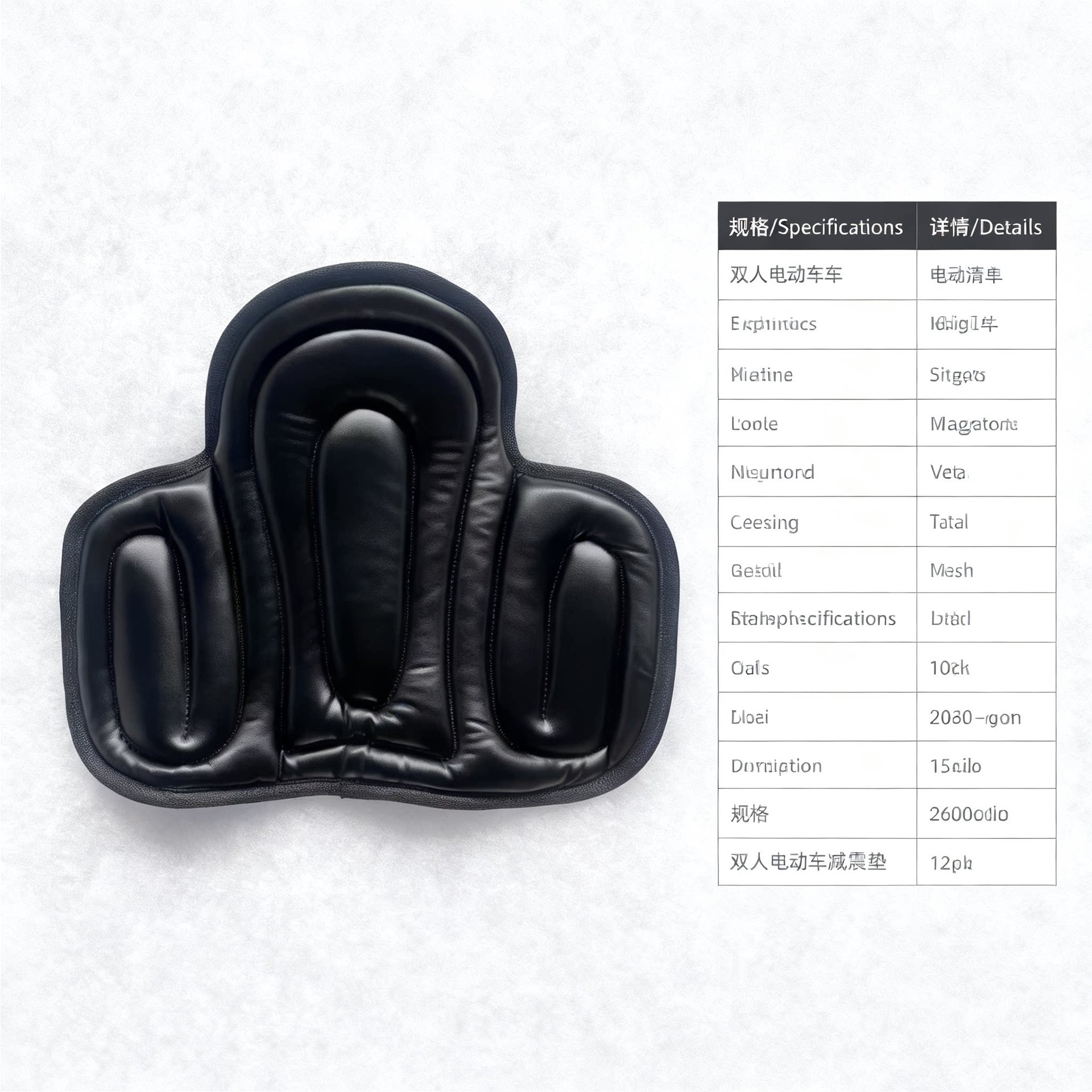 Sun Protection Seat Cushion Cover for Delivery Electric Vehicles, Shock-Absorbing Seat Cushion for Tricycles, Motorcycle Height-Increasing and Thickened Cushion, in Stock