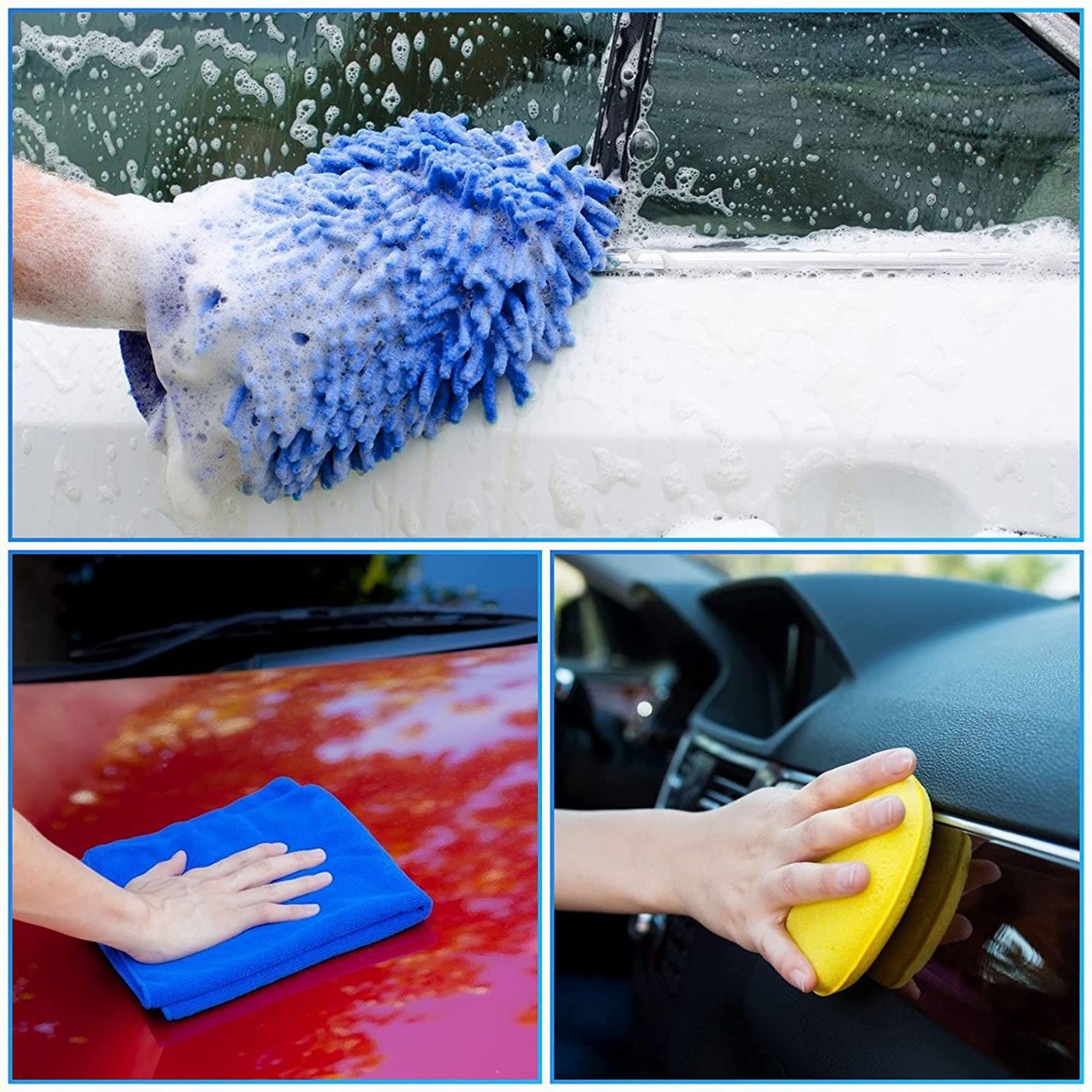 Car Cleaning Brush 13-Piece Set of Waxing Detail Brushes, Air Conditioning Outlet, Car Wash Cleaning Brush, Amazon Car Products