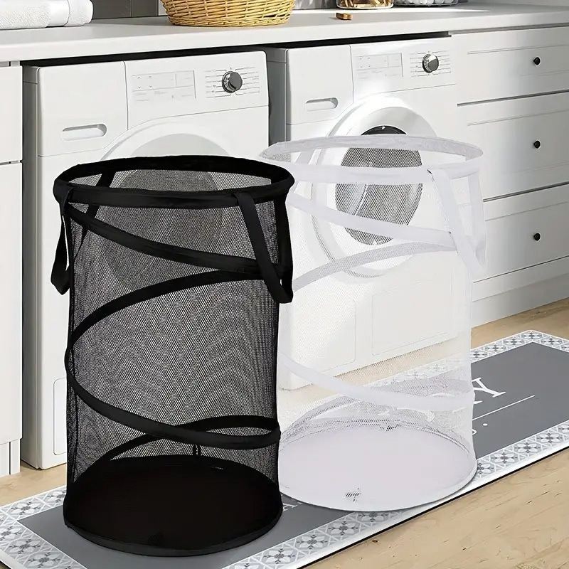 2026 Autumn and Winter Cross-Border Foreign Trade New Model 1 Foldable Mesh Laundry Basket 2 Emergency Laundry Baskets