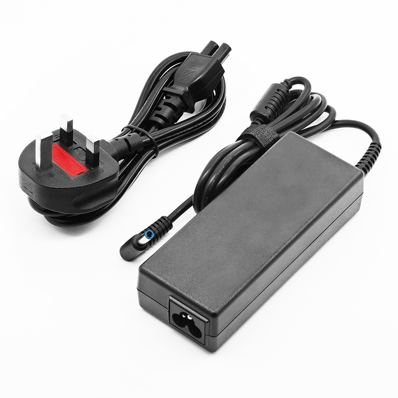 Hp 19.5v 4.62aブルーポート針付きノートパソコン充電アダプタ4.5*3.0充電器90wを適用