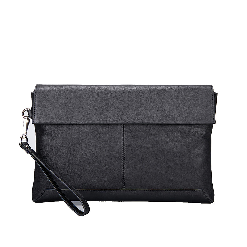 Men's Hand Bag First Layer Cowhide Business Clutch Bag Genuine Leather Large Capacity Luxury Leather Bag Men's New Clutch Bag Wholesale
