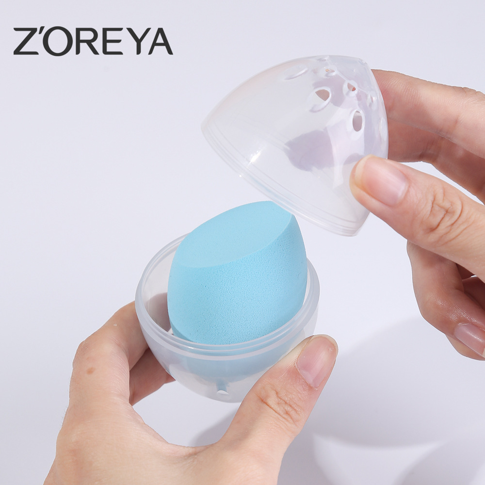 Huevo de belleza súper suave delicado sin polvo maquillaje huevo cojín de aire puff Fundación líquido especial húmedo y seco de doble uso maquillaje huevo