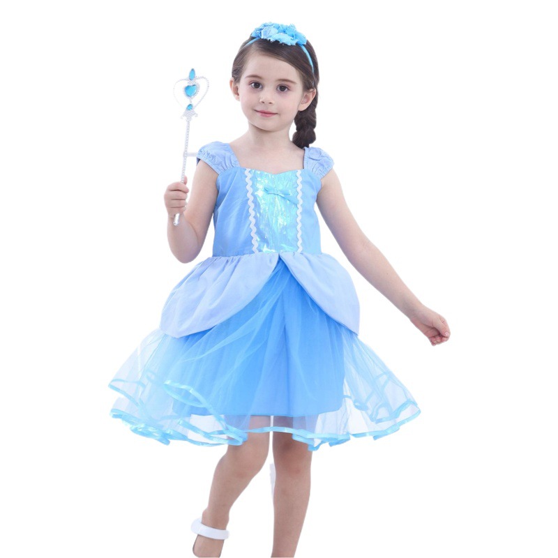 20,21 millones de Halloween Cenicienta princesa vestido de hadas niña vestido de Mascarada fiesta Tutu vestido ropa