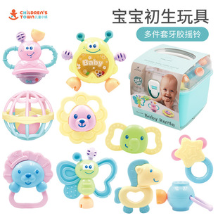 Southeast Asia Hot Selling Baby Rattle Toy Set 0-1 Year Old Newborn Baby Hand Rattle Soothing Toy