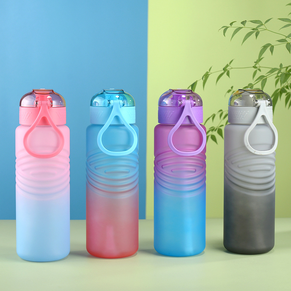 Amazon Large Capacity Space Cup with Snap Lid, Graduations, Straw, Plastic Water Cup for Sports, Portable, Handle Water Bottle