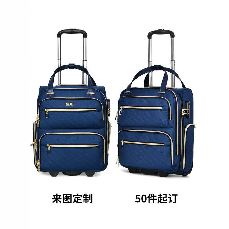 Cross-Border Factory Design Aviation Luggage Trolley Travel Bag Women's Carry-On Suitcase 20inch Laptop Bag Cross-Border Factory Design Aviation Luggage Trolley Travel Bag Women's Carry-On Suitcase 20inch Laptop Bag
