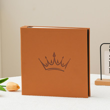 皮革自粘覆膜内页相薄影楼定制diy相册大容量亚马逊热销新品厂家