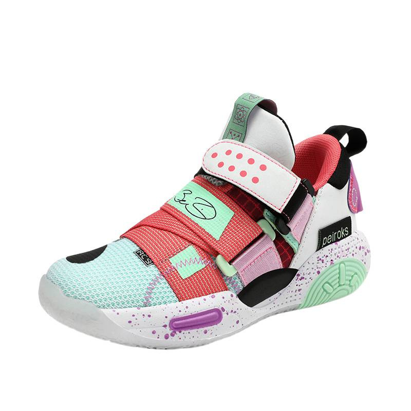 Zapatos de baloncesto para niños, zapatos de entrenamiento de combate profesional para niños, fricción sonora