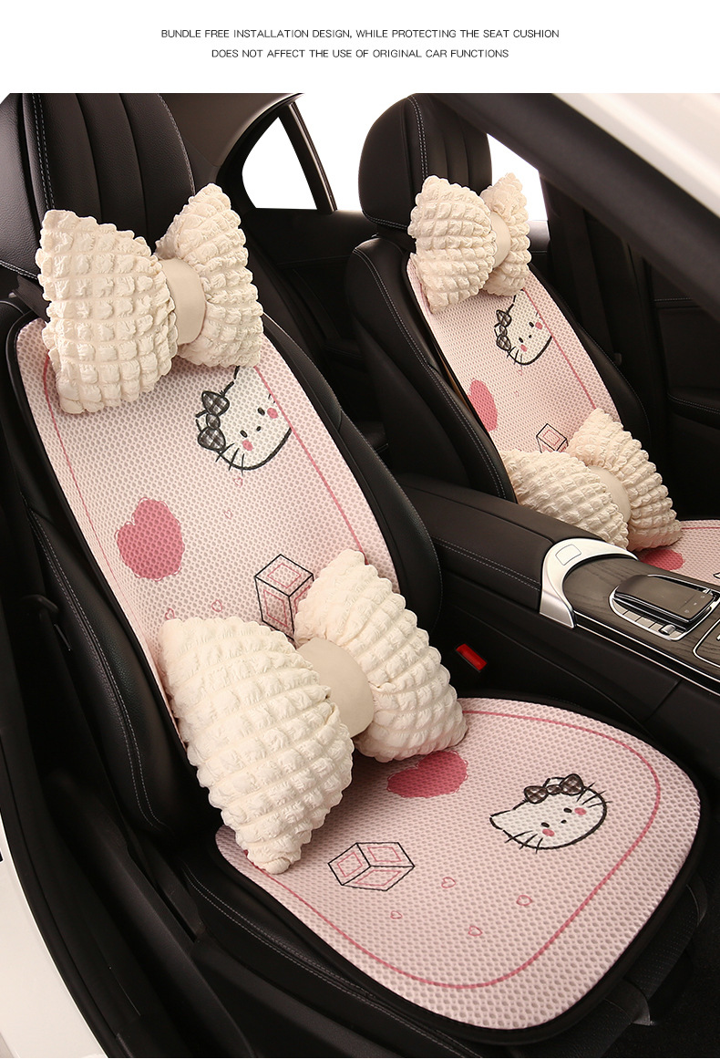 26 New Car Seat Cushions, Universal for All Seasons, Cute Seat Cushions, Breathable Thin Cooling Cushions, Summer Seat Cushions for Women That Are Resistant to Dirt