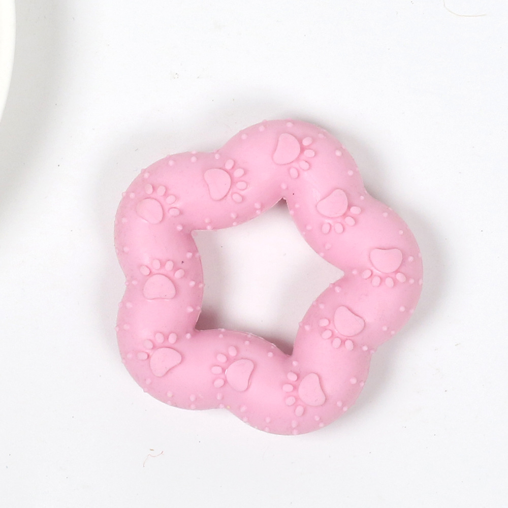 Huella estrella de cinco puntas rosa 55g7,5 cm incluida la bolsa de opp