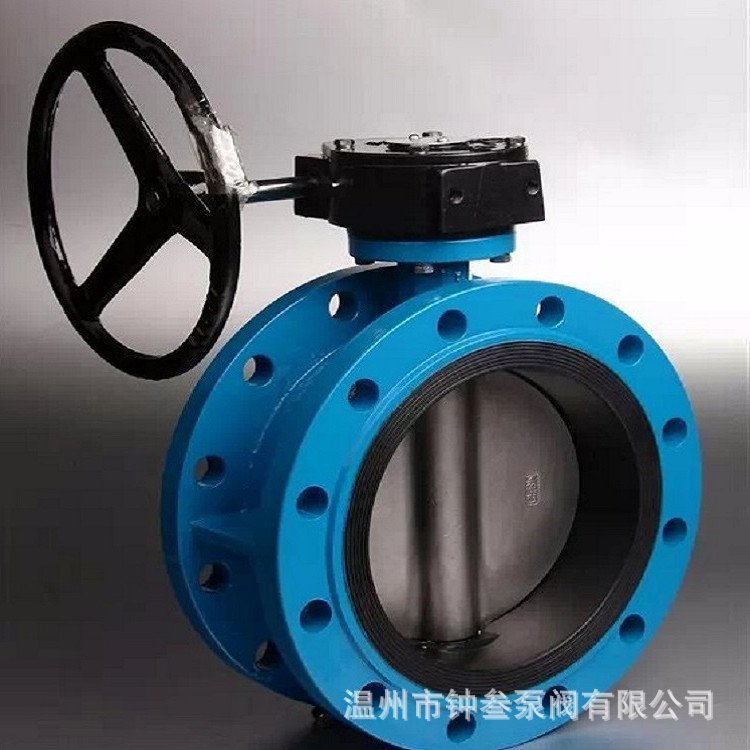 D341XP-10Q涡轮法兰不锈钢板软密封蝶阀D341XP中心垂直板涡轮蝶阀