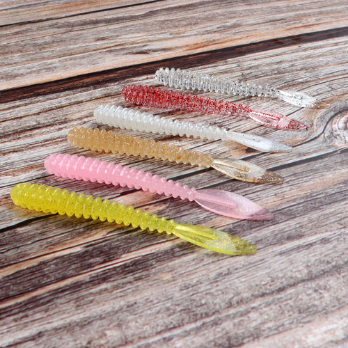 Bulk 5.7cm/0.64g Export to Japan Root Lure Soft Bait Imitating Fishing Soft Worm Bulk Good Quality