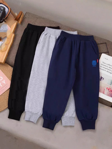 Spot cross-border exclusively for foreign trade children's pure cotton pants for young and middle children's mosquito pants for students 'school uniform sports pants