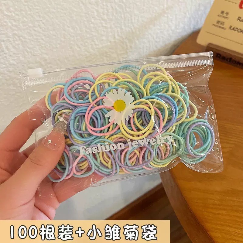 El lazo para el cabello del bebé no daña el cabello, banda de goma pequeña, cuerda para la cabeza, banda de goma elástica alta, cuerda para el cabello para niñas, tocado, accesorios para el cabello para niños al por mayor