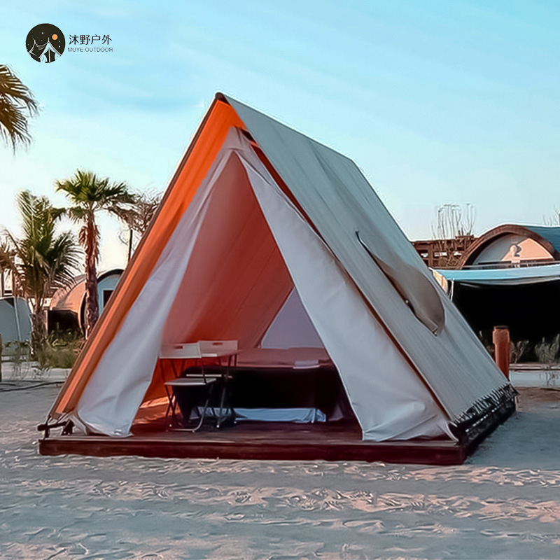Muye estructura de madera al aire libre campamento de campamento tiendas de campamento de doble piso residencias escénicas turísticas culturales campamento tiendas de campamento hotel