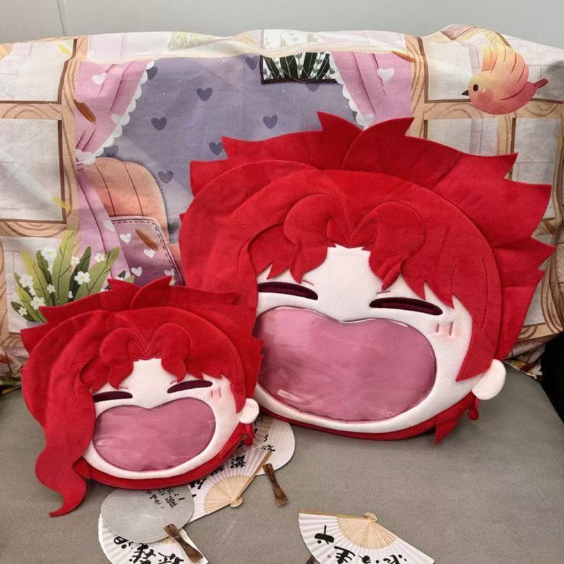 Cute Peripheral Kakyoin Pain Bag Backpack Two-Dimensional Bag Plush Big Mouth Large Capacity Pain Bag Crossbody Bag