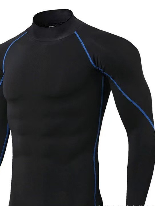 Nuevo cross-border strip de manga larga entrenamiento de acondicionamiento físico de estilo masculino otoño invierno