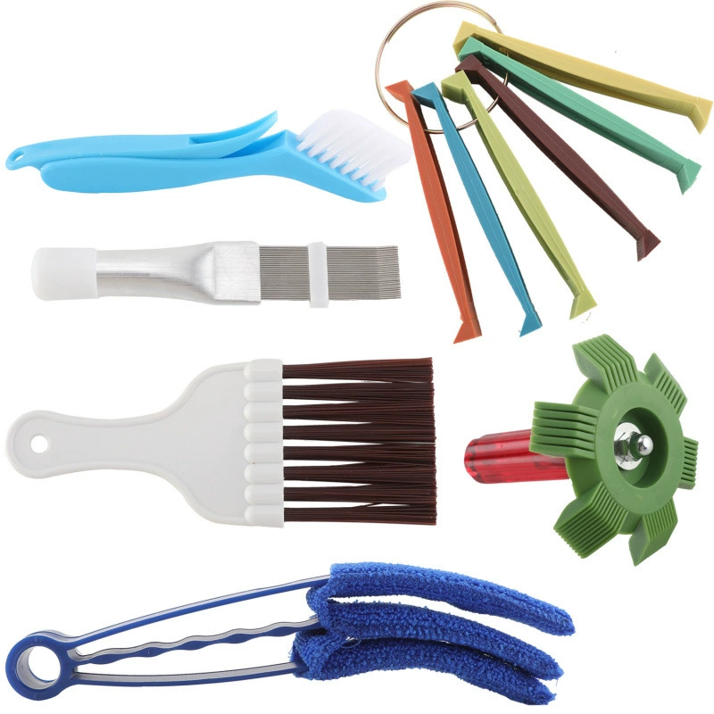 Трансграничный кондиционер ребра гребень из нержавеющей стали щетка ребра прическа конденсатор очиститель радиатор очистка пылесос инструмент для удаления пыли