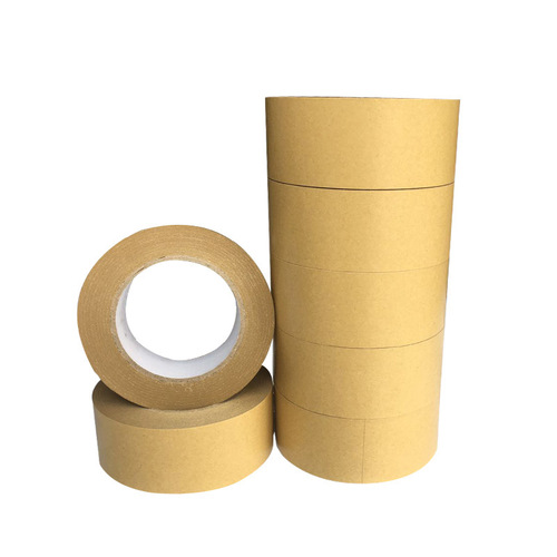 Waterproof kraft paper sealing tape, high-tack yellow kraft tape, 4.8 or 6.0 inches wide, 50 meters long, kraft paper