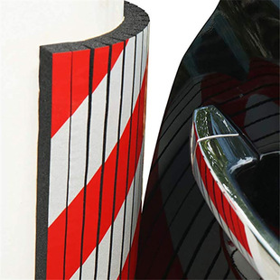 Arc-Shaped Right-Angle Warning Reflective Anti-Collision Block Eva Foam Self-Adhesive Warning Foam in Red, White, Yellow, and Black Wholesale