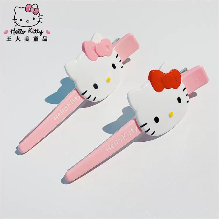 Hello Kitty, настоящий крупный зажим для волос, bangs